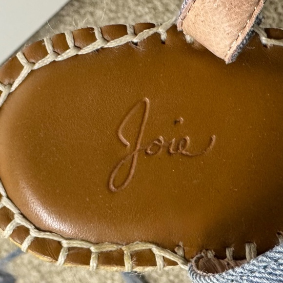 Joie “Phyllis” Espadrille Wedges - Denim Blue - Size 37.5 / 7.5 US (Nordstrom) - Picture 6 of 10